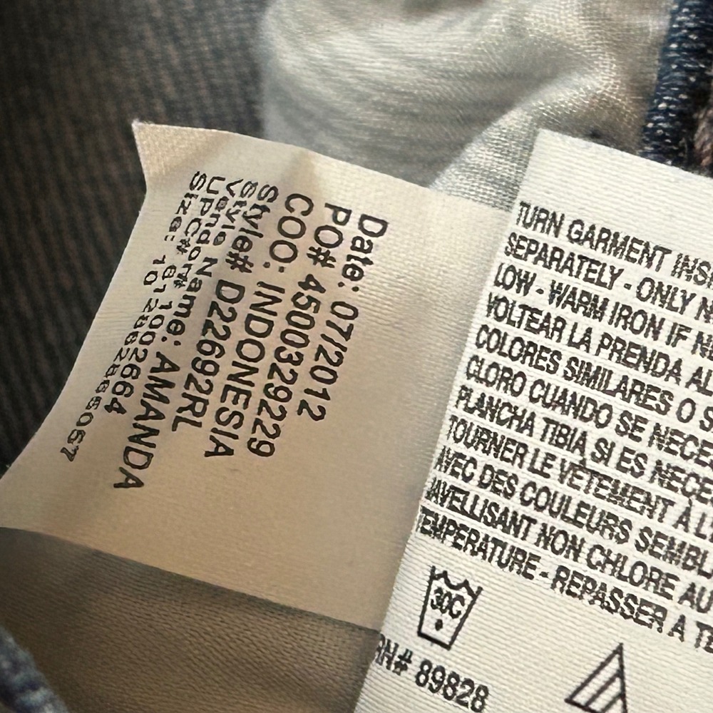 Gloria Vanderbilt Amanda Classic Fit Tapered Jeans Dark Wash Blue 10 Long NEW - Picture 15 of 15